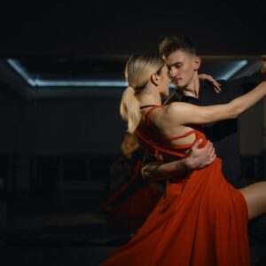 Beautiful passionate dancers dancing