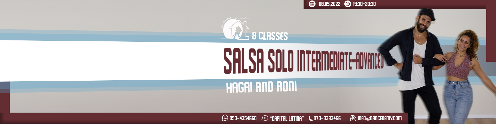 קורס סלסה סולו בינוני מתקדם 08.05.2022